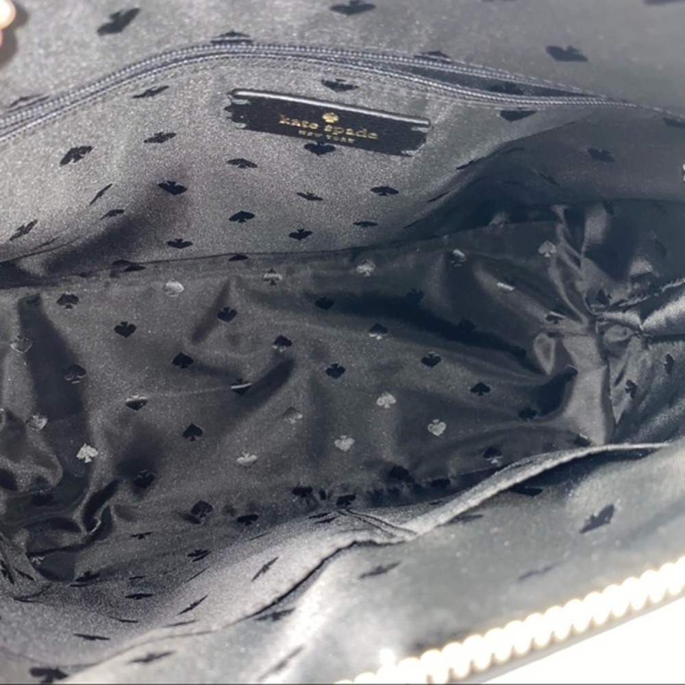 Kate Spade Handbag Patterson Drive Medium Dome Leather Satchel Bag in Black - Picture 7 of 11